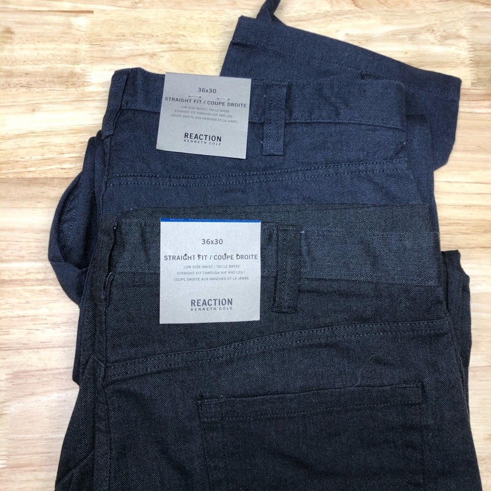 Kenneth Cole Reaction Dress Pants (2) Navy+Black
